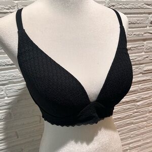 Victoria's Secret Racerback Bralette, Black  Lace, Size 36C